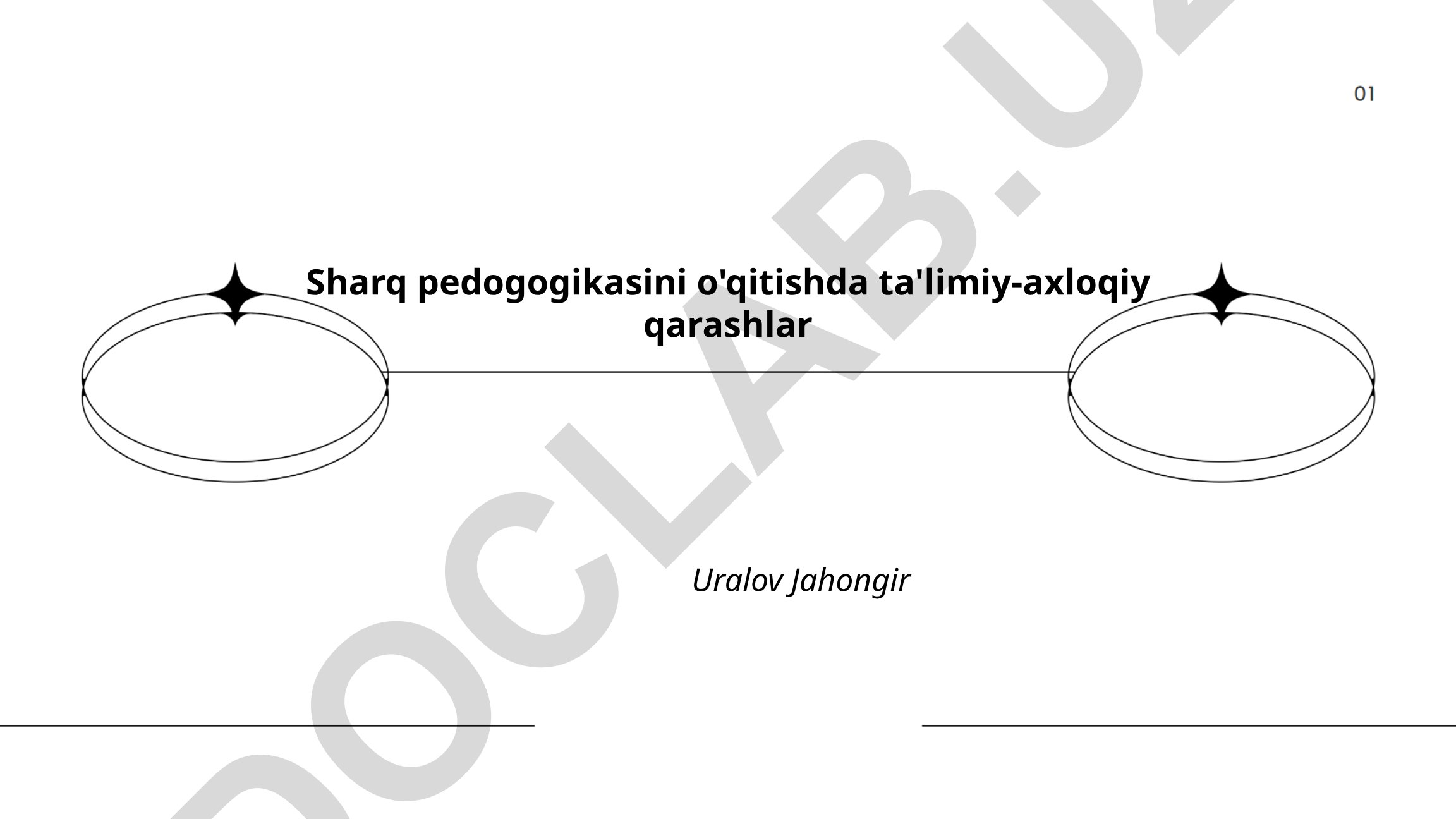Sharq pedogogikasini o'qitishda ta'limiy-axloqiy qarashlar