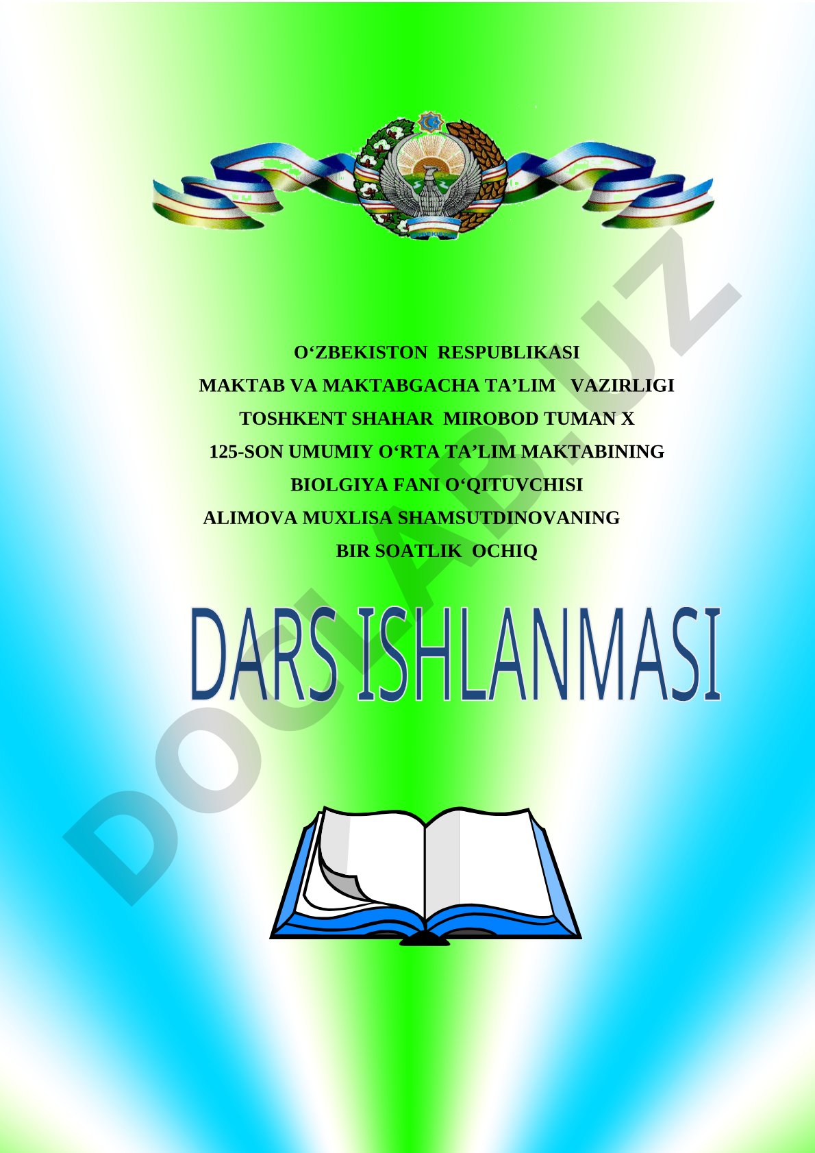 EMBRIONAL RIVOJLANISH DAVRI
