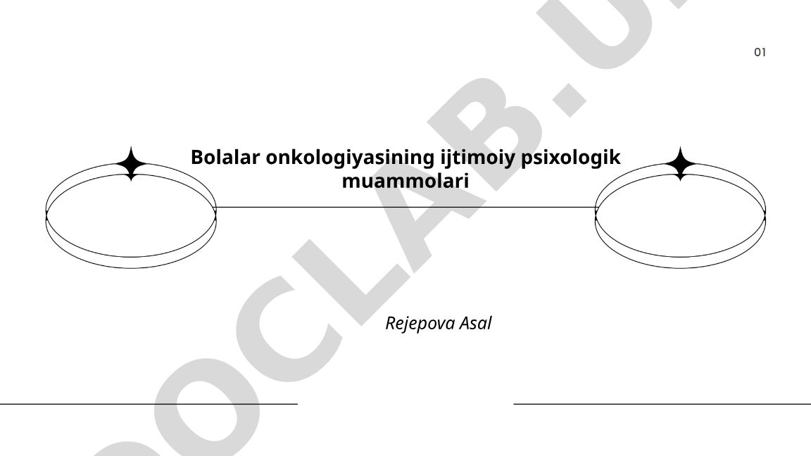 Bolalar onkologiyasining ijtimoiy psixologik muammolari
