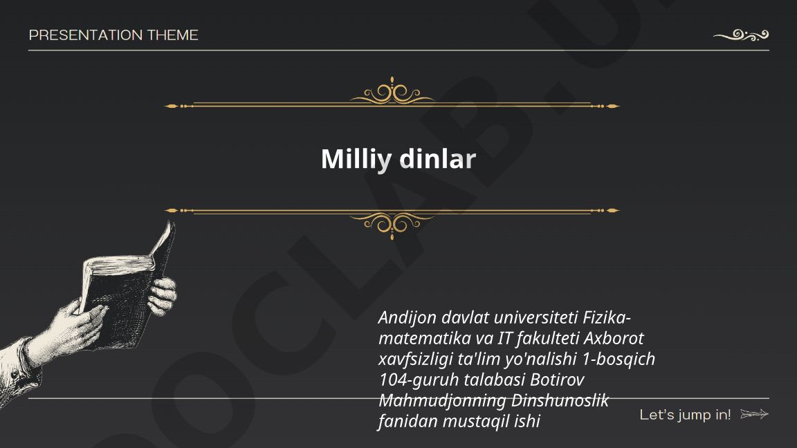 Milliy dinlar: taʼrif, xususiyatlar va O‘zbek xalqining anʼanaviy eʼtiqodlari