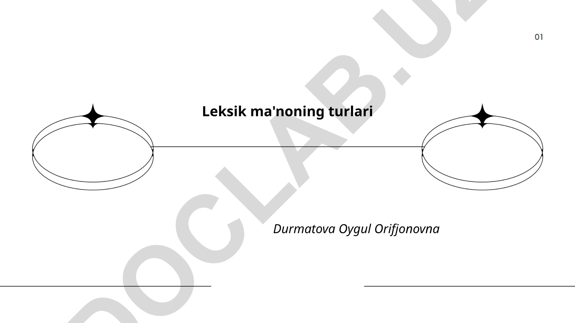Leksik ma'noning turlari