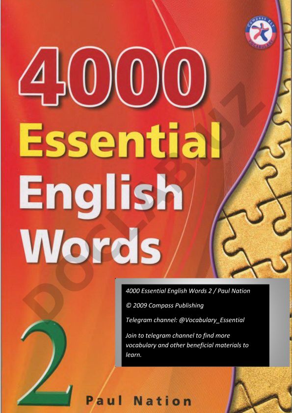 4000 Essential English Words Book 2 Vocabulary Units