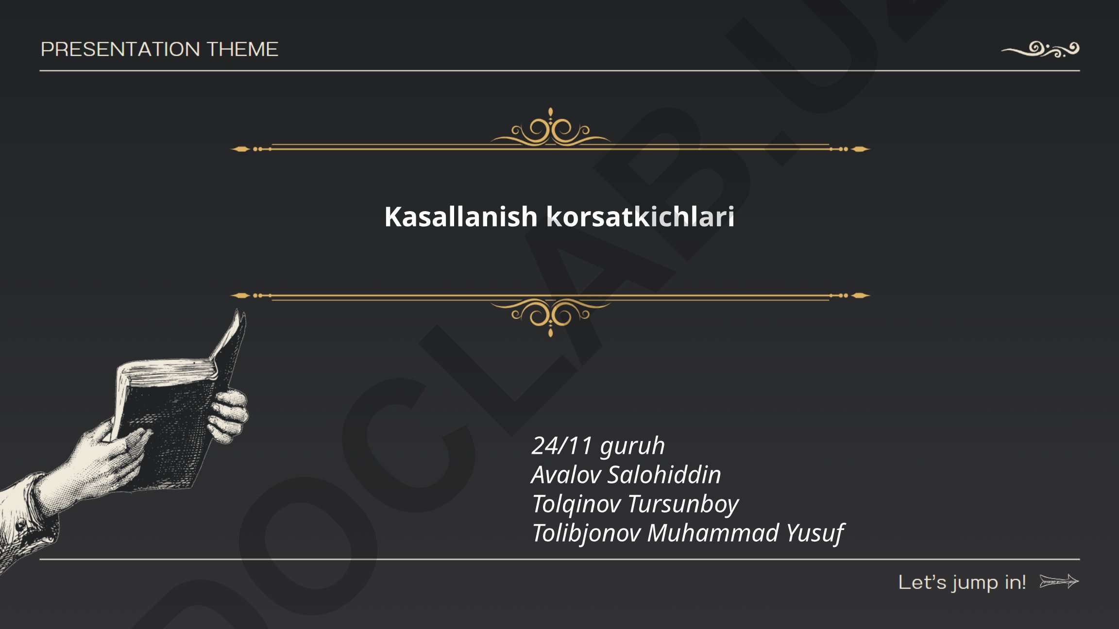 Kasallanish ko'rsatkichlari va ularni hisoblash usullari