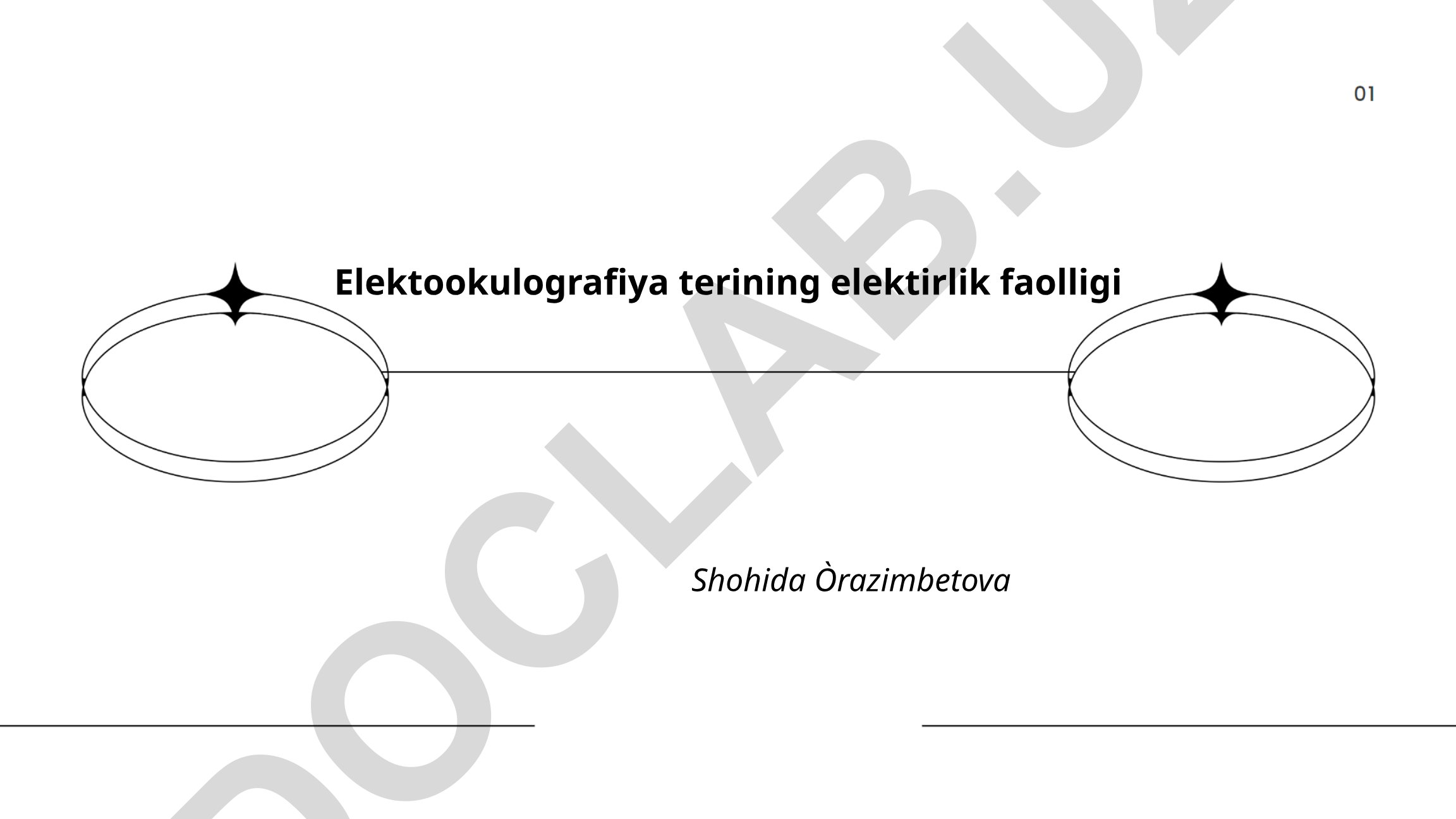 Elektrookulografiya terining elektirlik faolligi