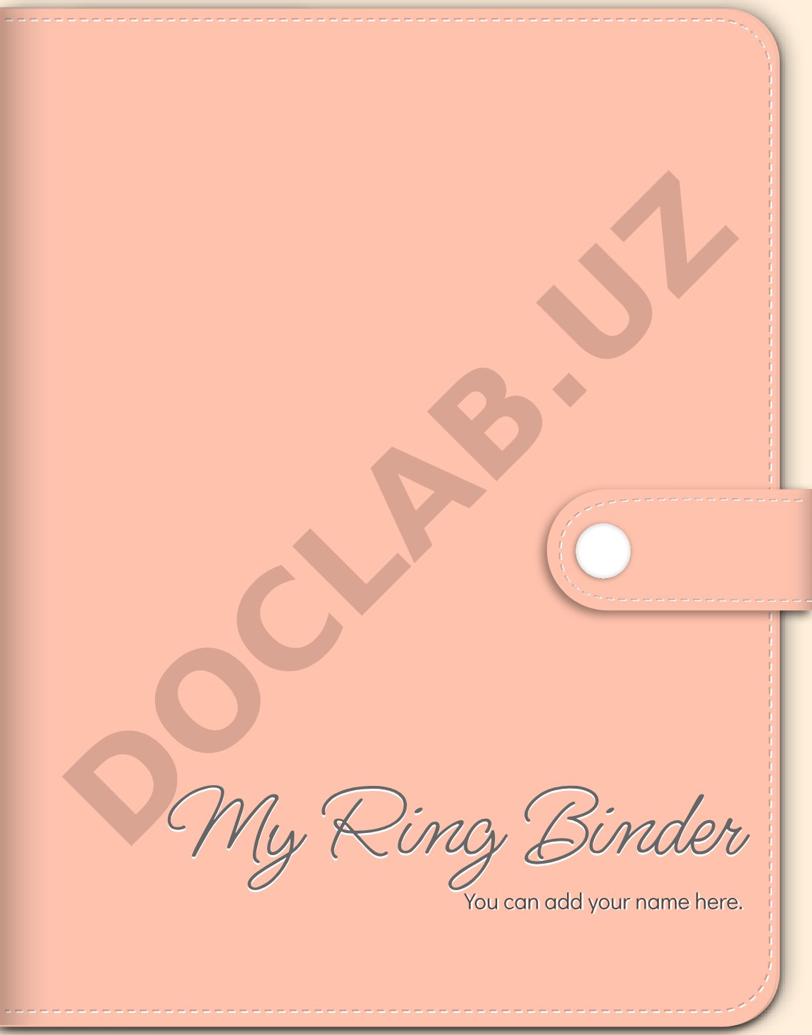 Ring binder template