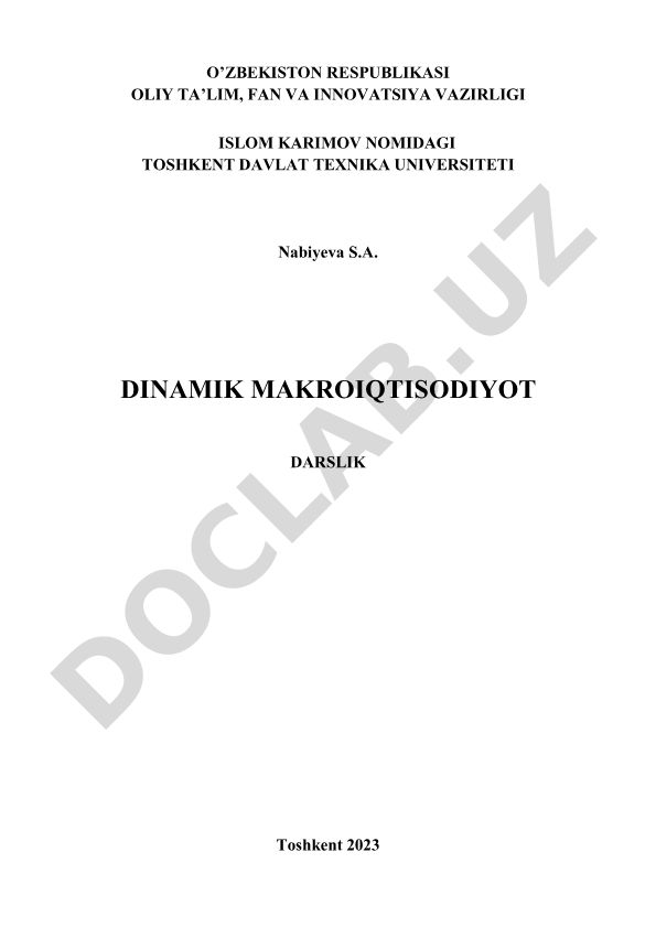 Dinamik makroiqtisodiyot
