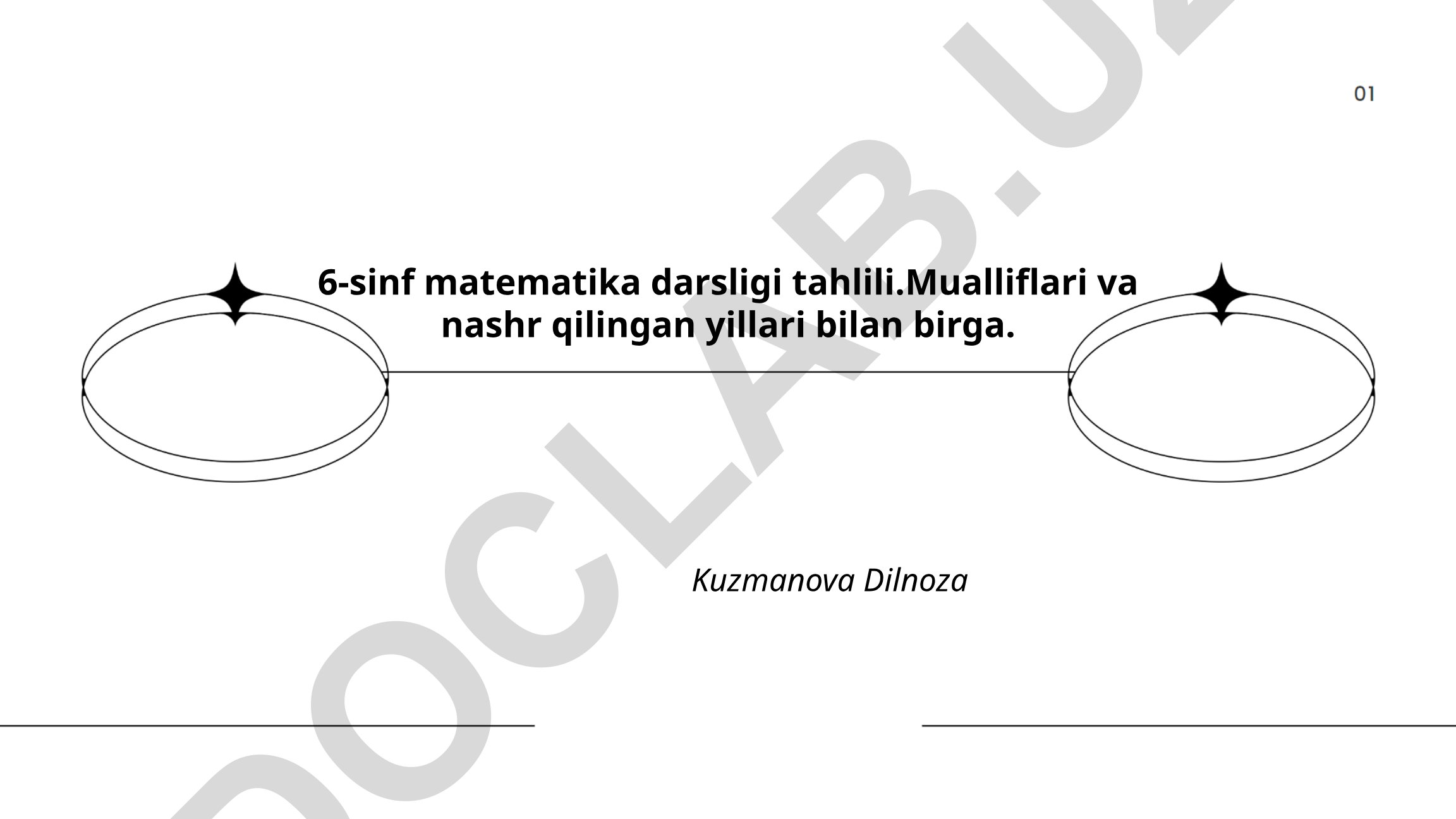6-sinf matematika darsligi tahlili