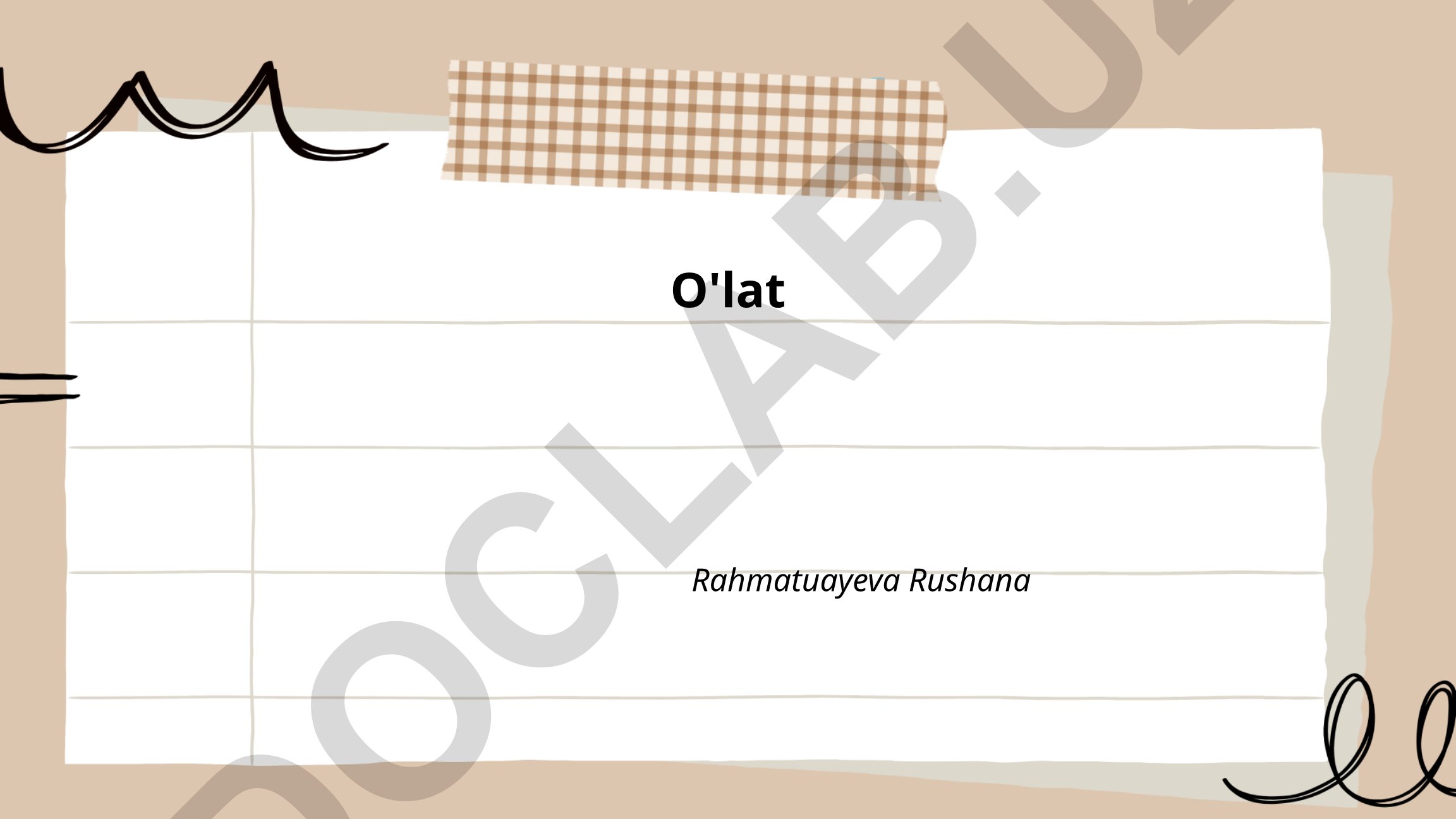 O'latning tarixi, sabablari va oldini olish choralari
