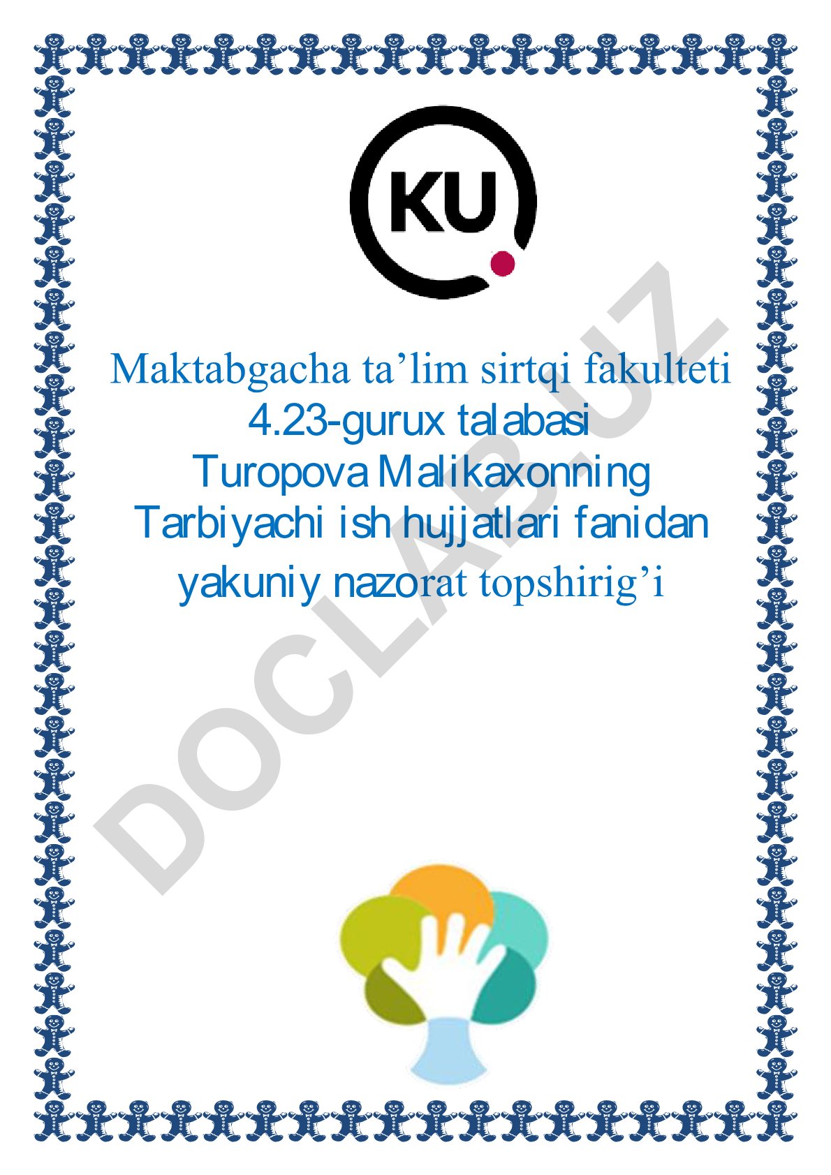 Tam, rang, meva, sabzavotlarni ajratish, ularni o‘rnini topish va aqliy rivojlanish
