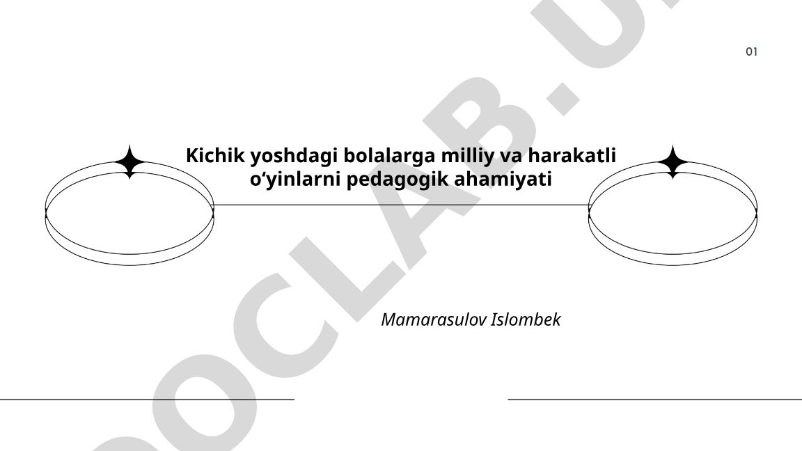 Kichik yoshdagi bolalarga milliy va harakatli oʻyinlarni pedagogik ahamiyati