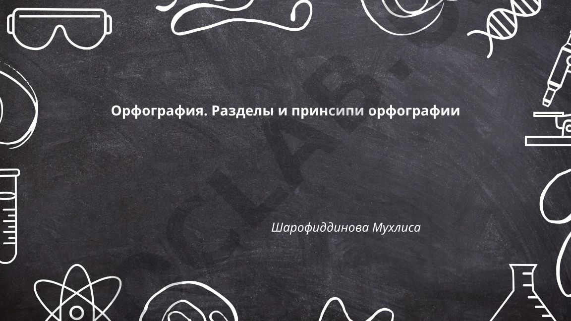 Орфография: разделы и принципы