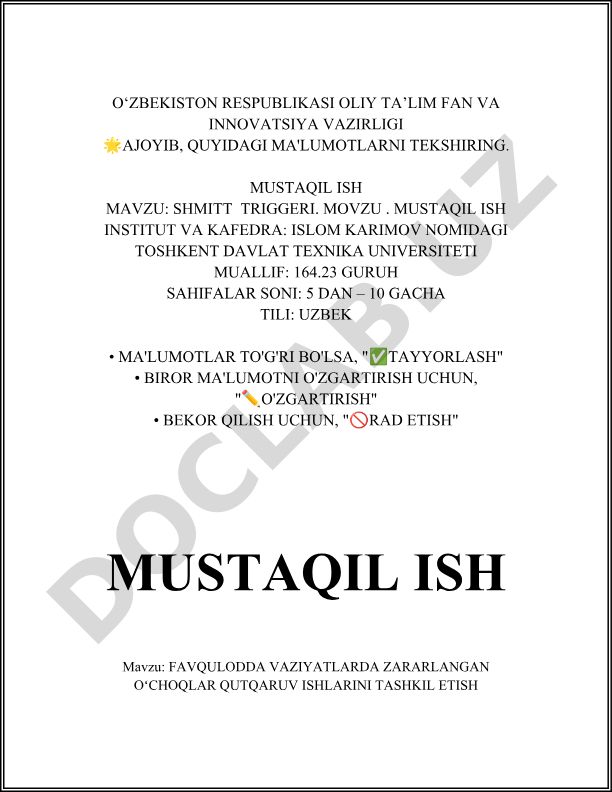 Favqulodda vaziyatlarda zararlangan oʻchoqlarda qutqaruv ishlarini tashkil etish