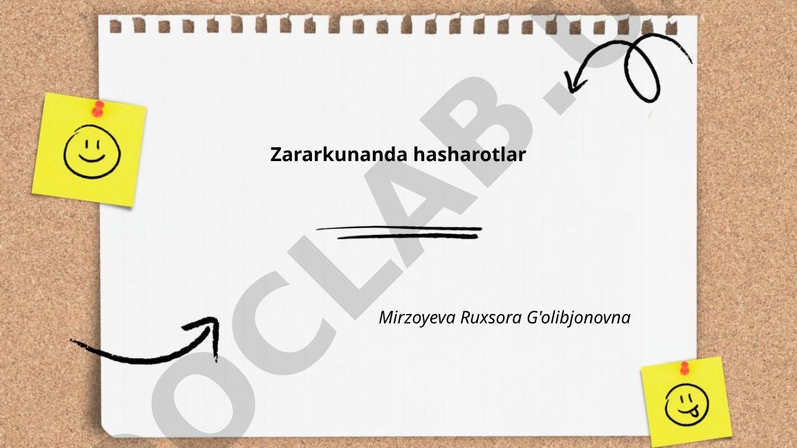 Zararkunanda hasharotlar: umumiy tushuncha, qishloq xo'jaligidagi turlari va boshqaruvi