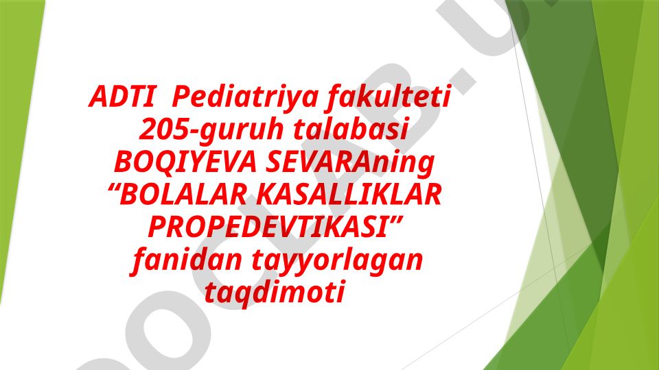 Bolalarda yurak-qon tomir tizimi anatomo-fiziologik xususiyatlari