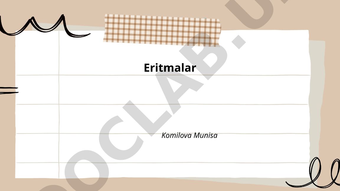 Eritmalar: ta'rifi, turlari va aralashmadan farqi