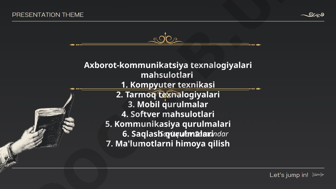Axborot-kommunikatsiya texnalogiyalari mahsulotlari