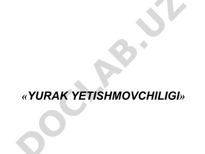 Yurak yetishmovchiligi: ta'rifi, tarqalishi, etiologiyasi va xatar omillari