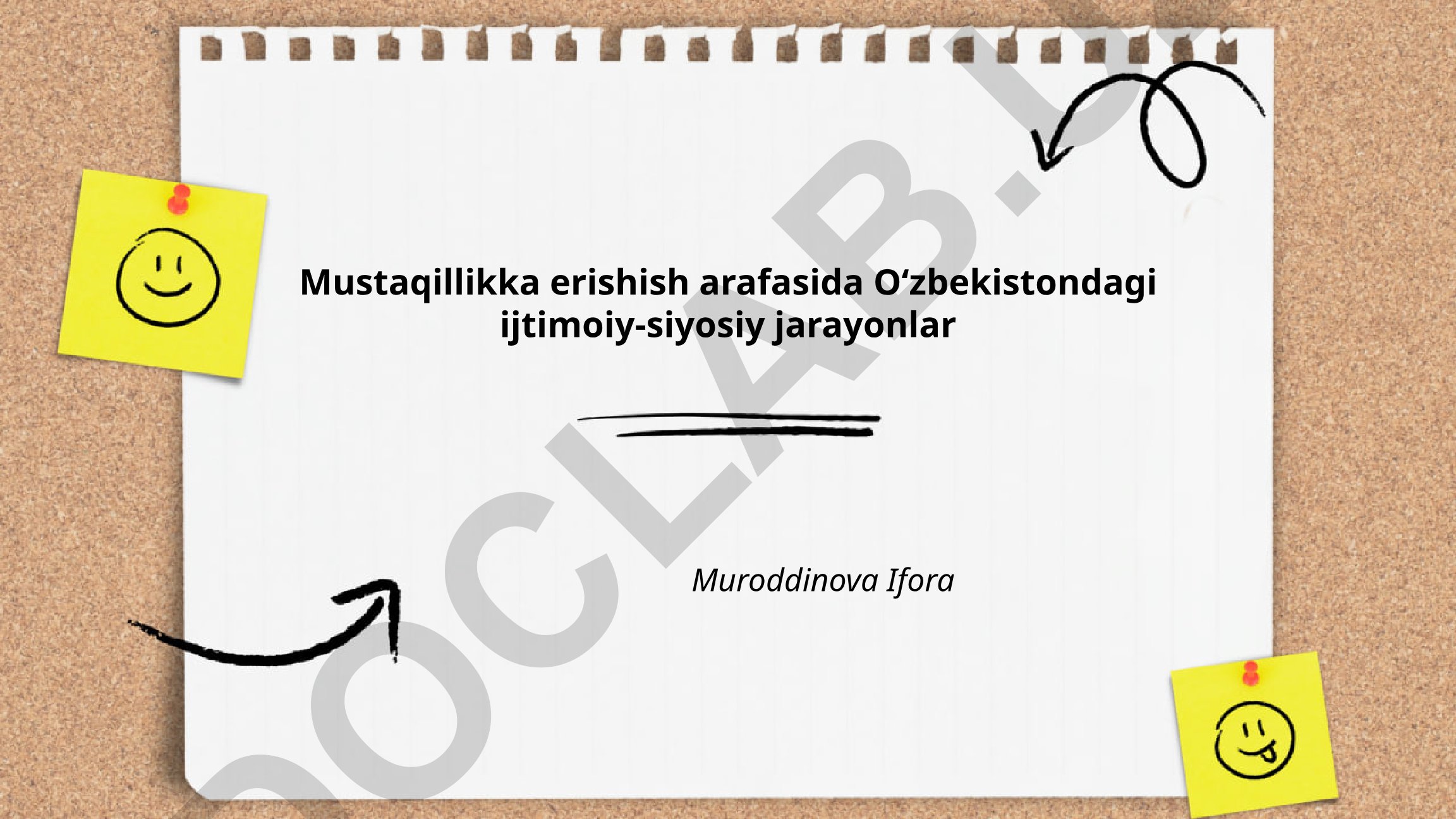 Mustaqillikka erishish arafasida Oʻzbekistondagi ijtimoiy-siyosiy jarayonlar