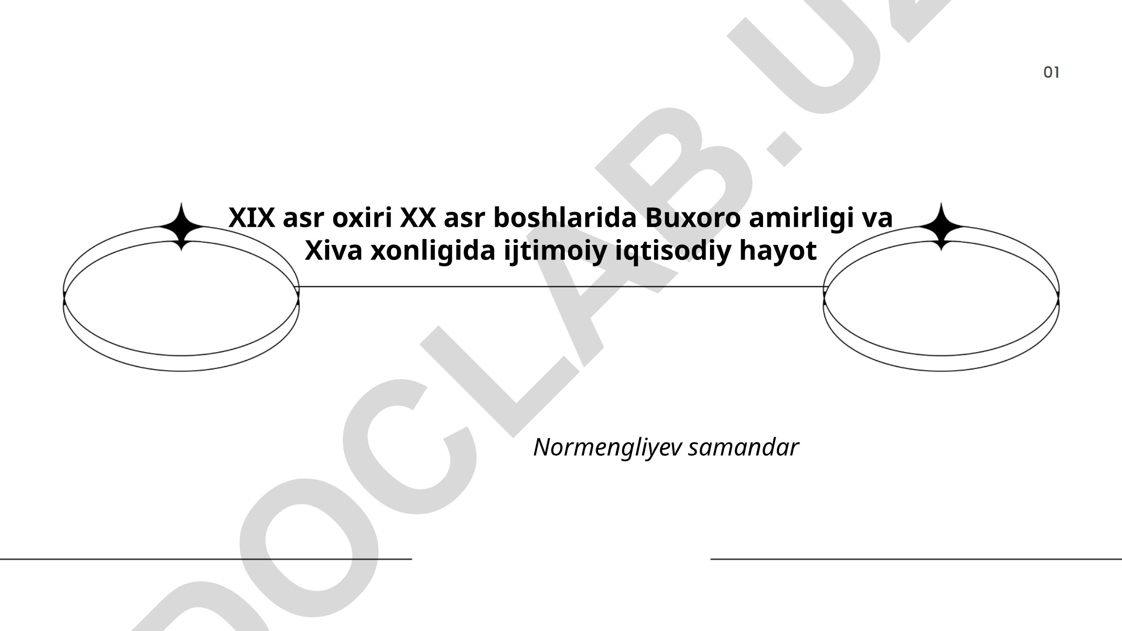 XIX asr oxiri XX asr boshlarida Buxoro amirligi va Xiva xonligida ijtimoiy iqtisodiy hayot