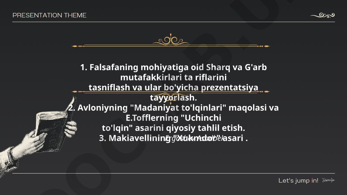 Sharq va G'arb mutafakkirlarida falsafaning mohiyati