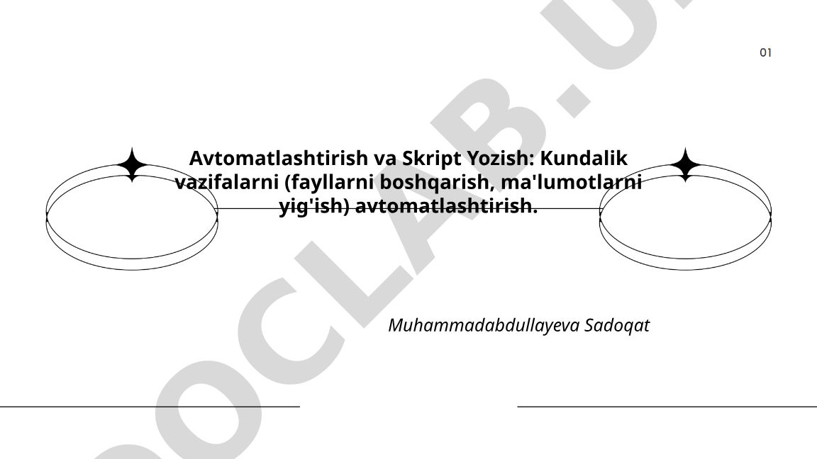 Avtomatlashtirish va Skript Yozish: Kundalik vazifalarni avtomatlashtirish