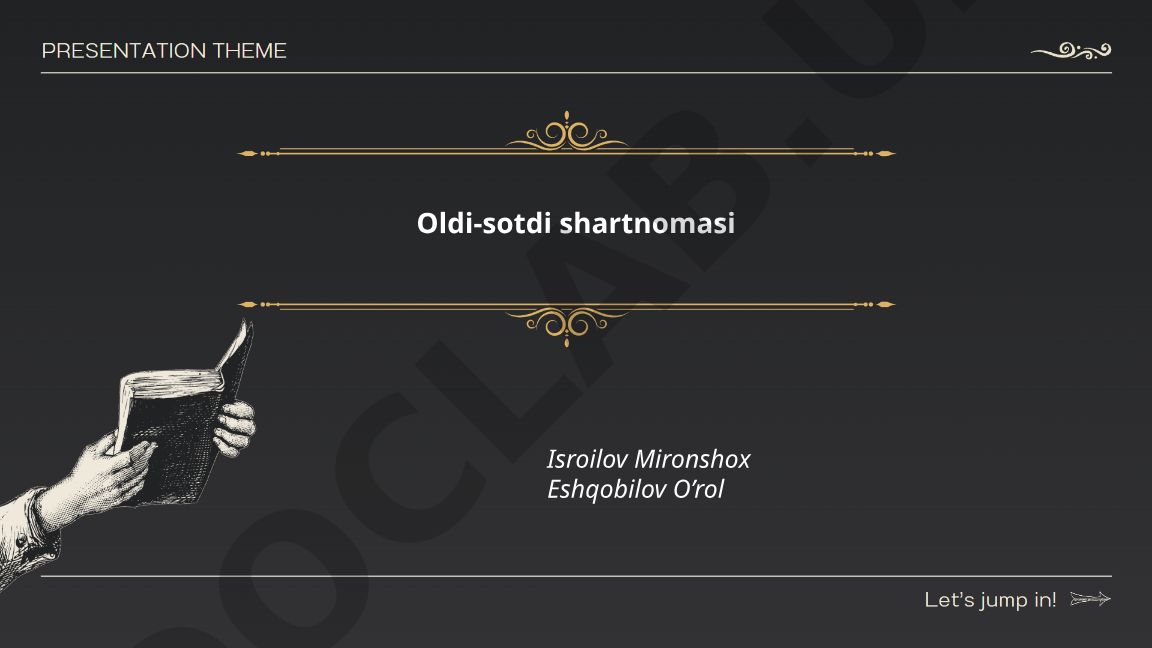Oldi-sotdi shartnomasi: ta'rifi, mohiyati va tomonlarning huquq-majburiyatlari