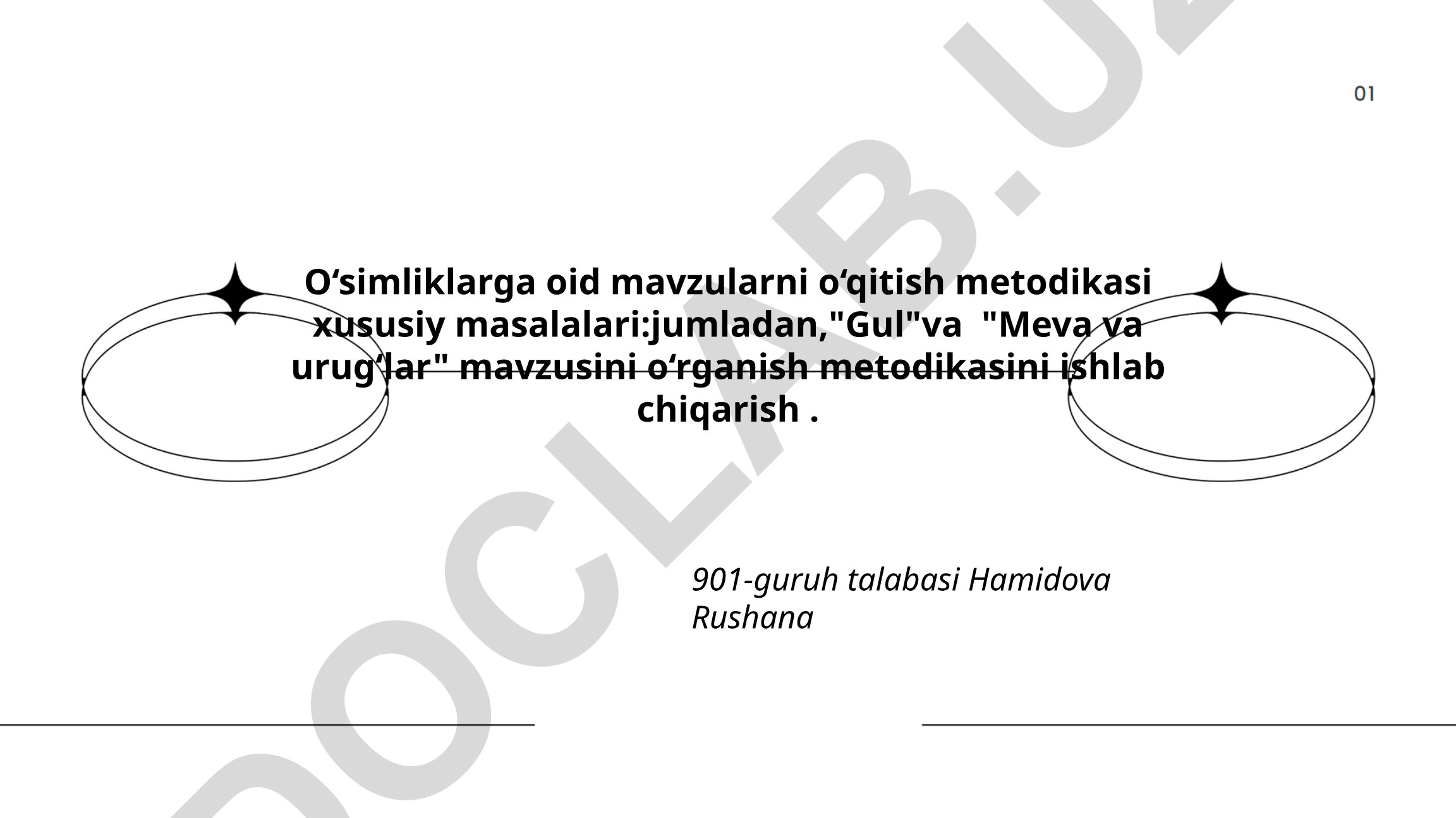 O‘simliklarga oid mavzularni o‘qitish metodikasi xususiy masalalari