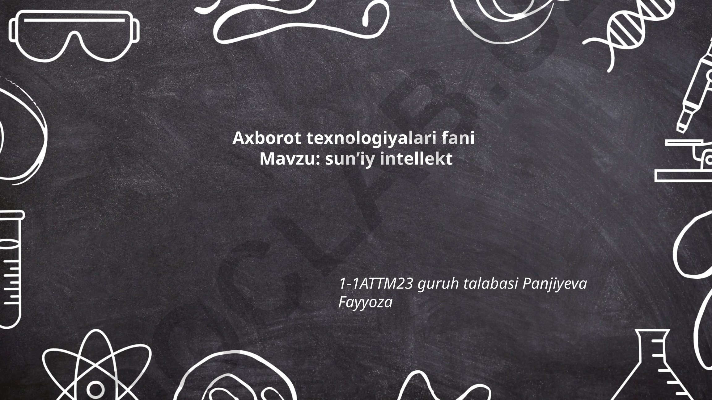 Sun'iy intellektning rivojlanish tarixi va asosiy tushunchalari