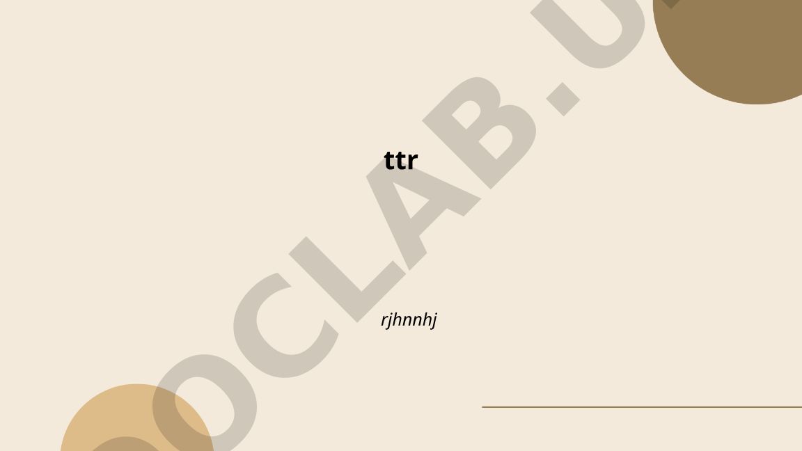 TTR (Type-Token Ratio) va leksik xilma-xillikni o'lchash
