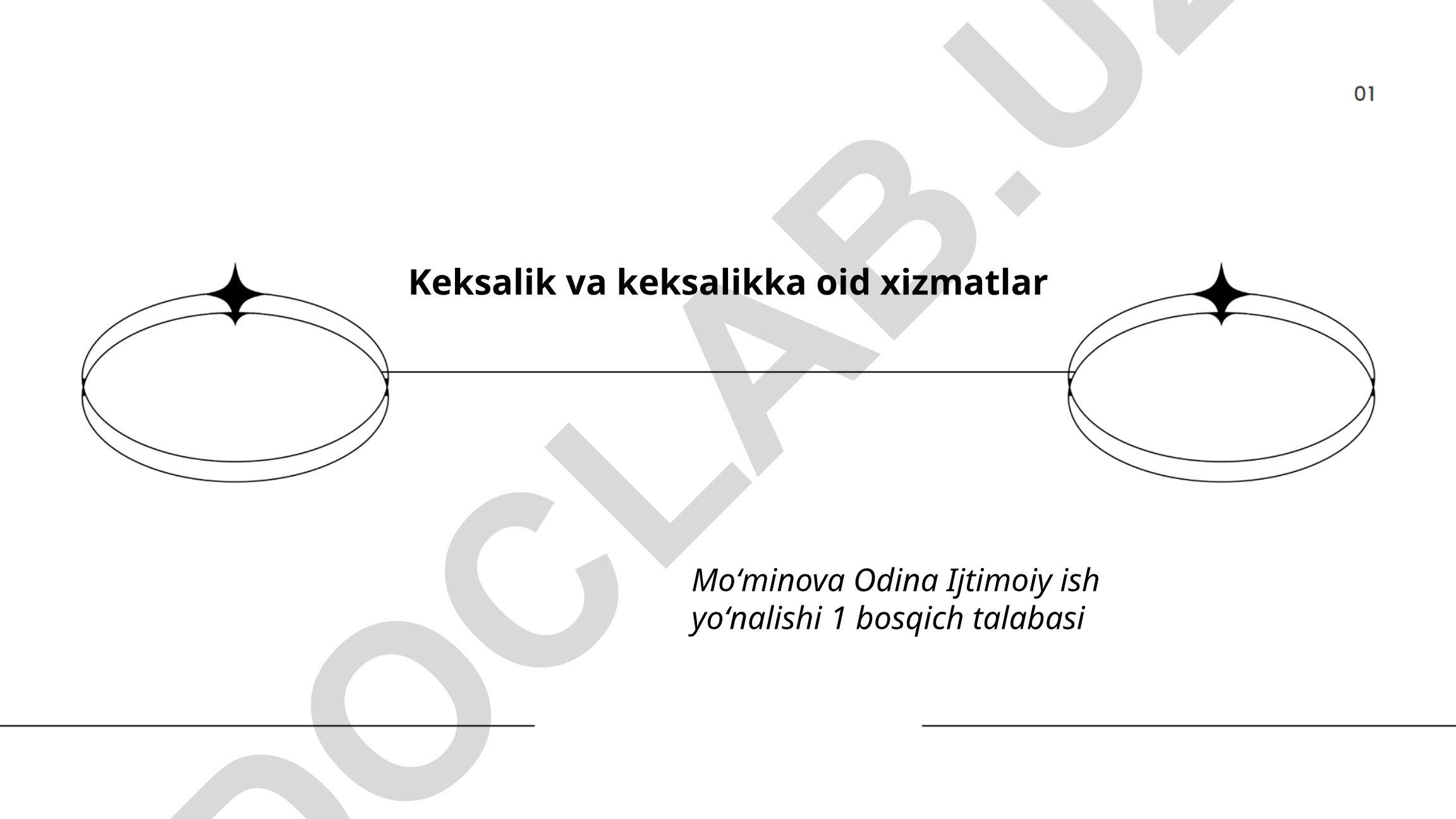 Keksalik va keksalikka oid xizmatlar