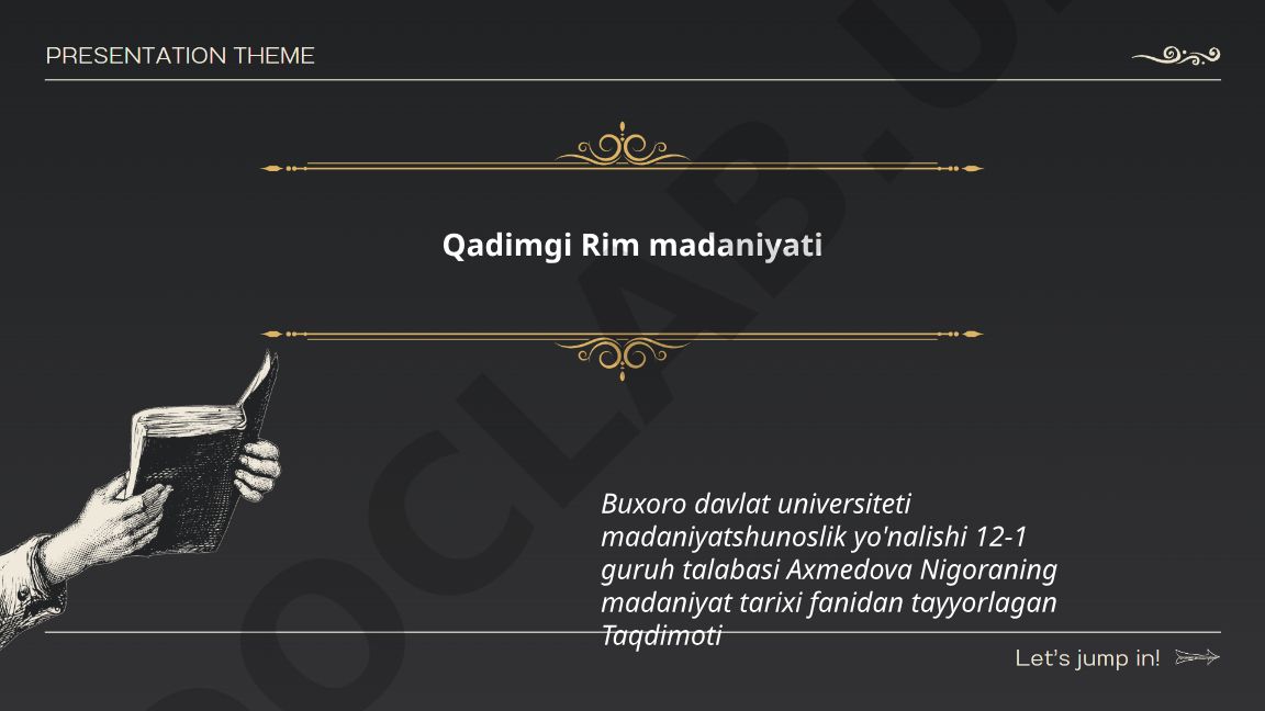 Qadimgi Rim madaniyati