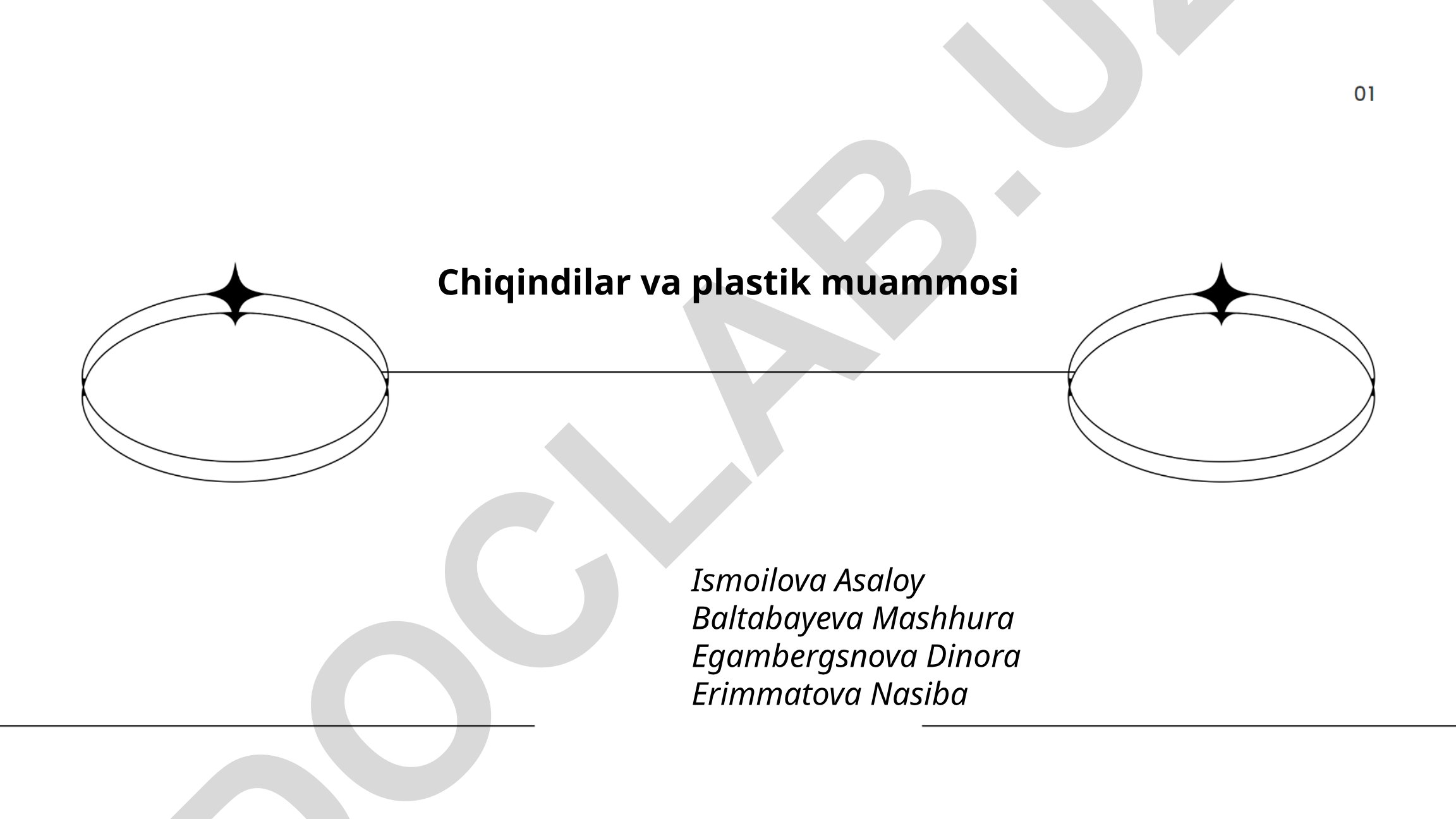 Chiqindilar va plastik muammosi