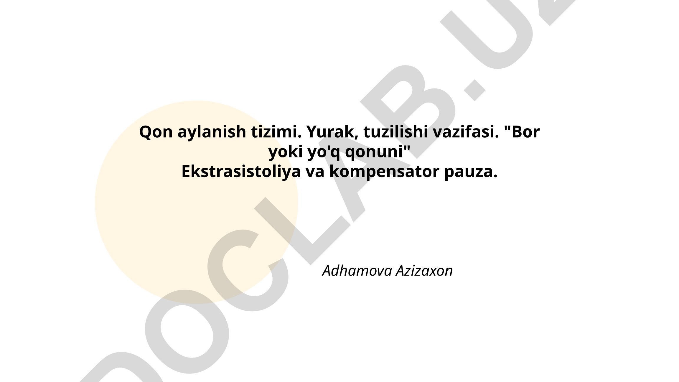 Qon aylanish tizimi, yurak tuzilishi va funksiyalari