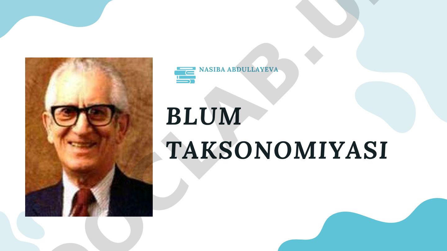 Bloom taksonomiyasi: bilish, tushunish, qo'llash va tahlil qilish darajalari