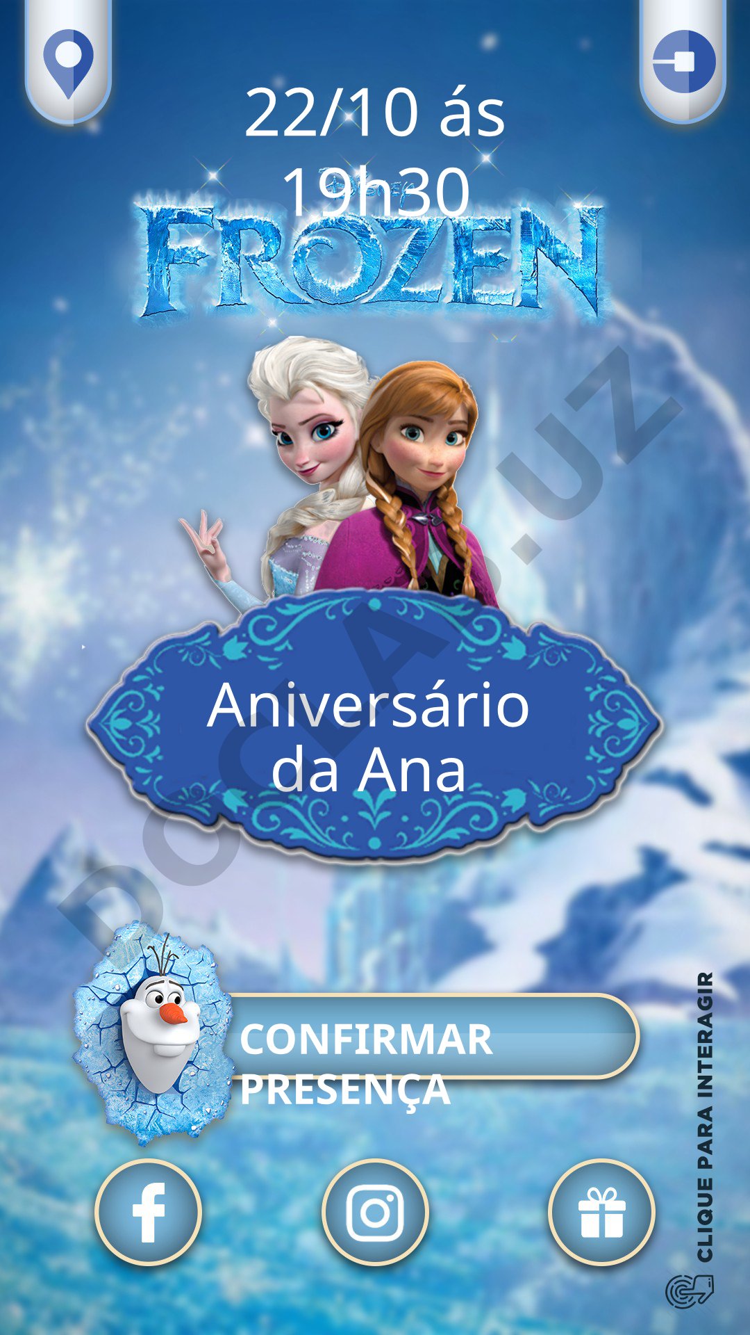 Aniversário da Ana - Confirmação de presença