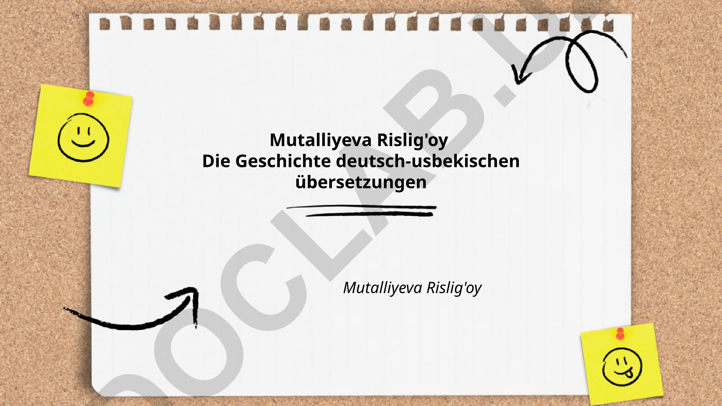 Die Geschichte deutsch-usbekischen Übersetzungen