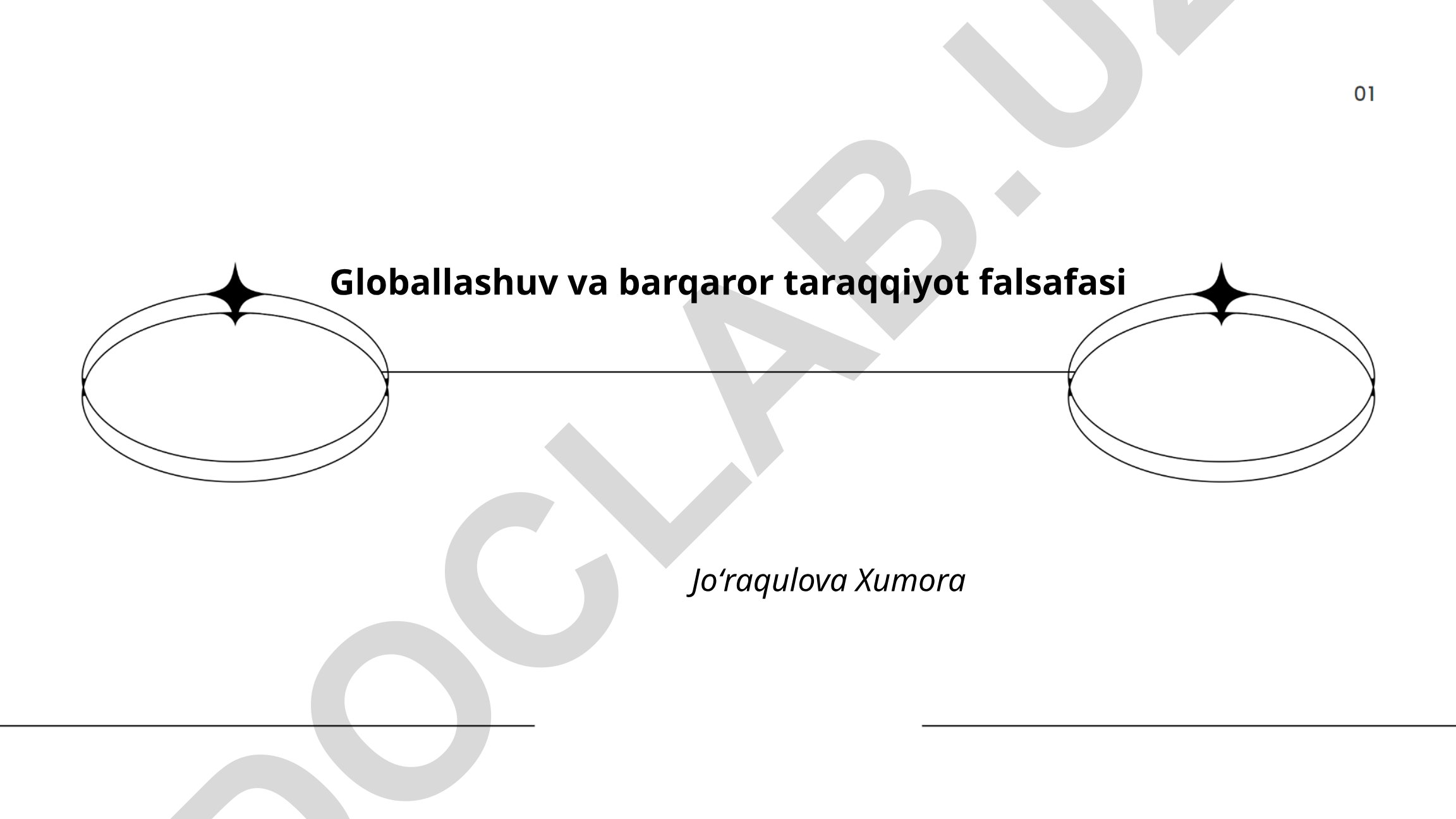 Globallashuv va barqaror taraqqiyot falsafasi