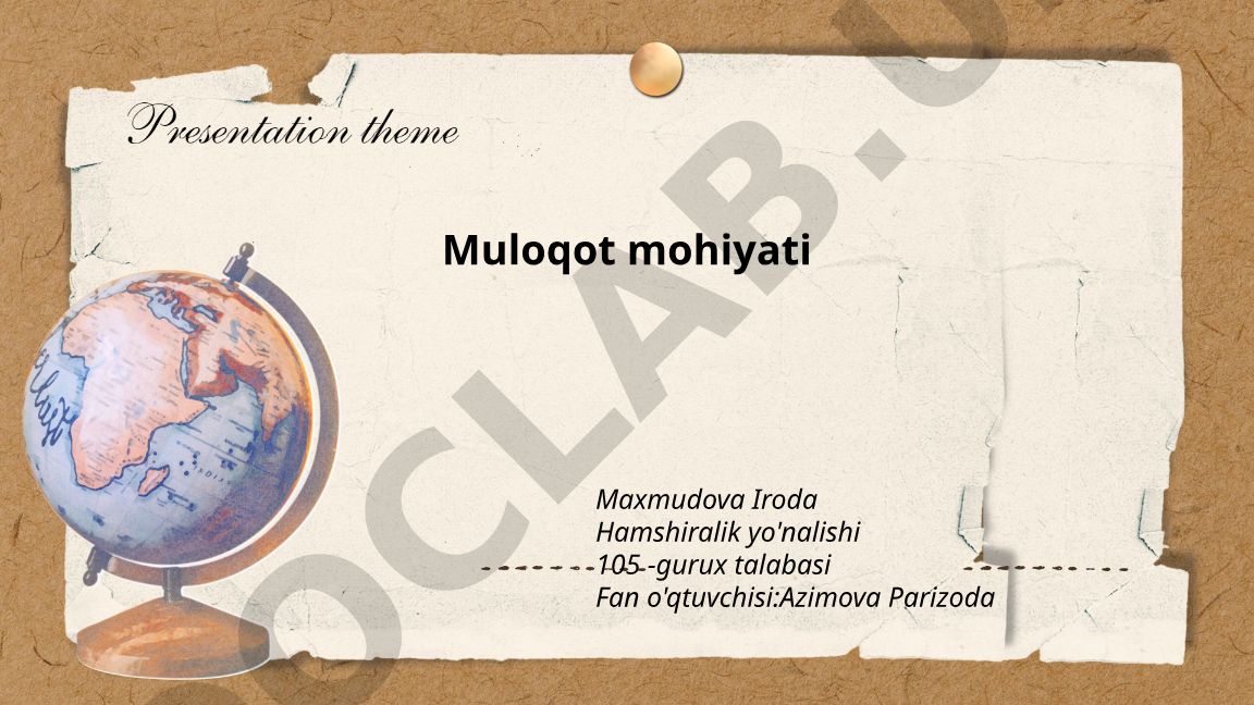 Muloqotning ta'rifi, mohiyati va funksiyalari