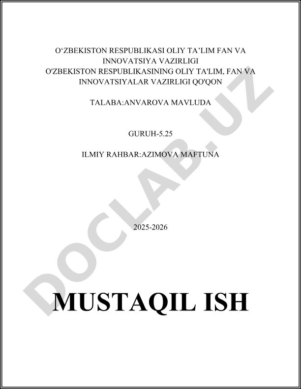 O'zbekiston Respublikasidagi ta'lim sohasida amalga oshirilgan islohotlar