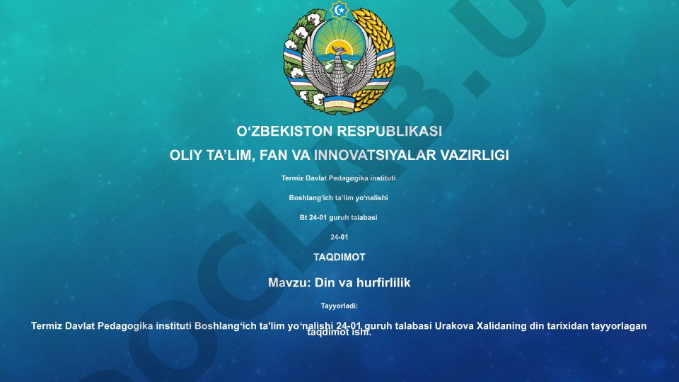 Din va hurfirlilik