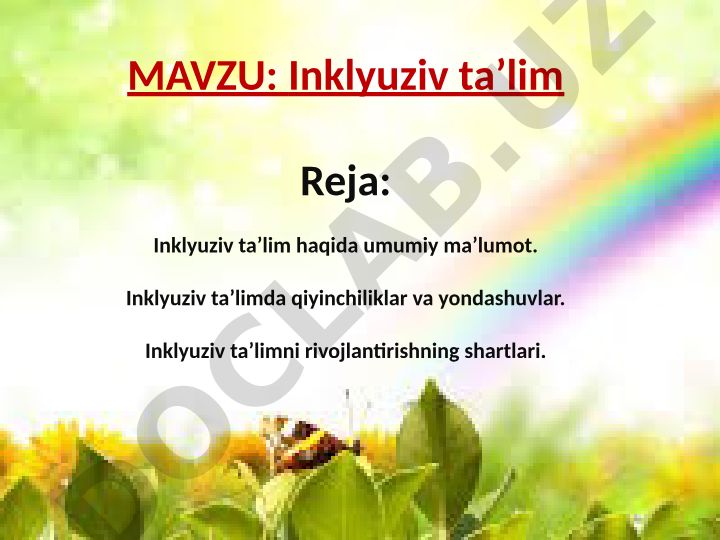 Inklyuziv taʼlim