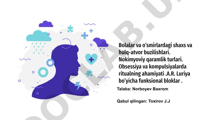 Bolalar va o'smirlardagi shaxs va hulq-atvor buzilishlari