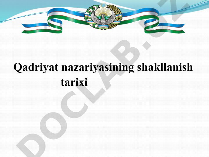 Qadriyat nazariyasining shakllanish tarixi va ma'naviyat