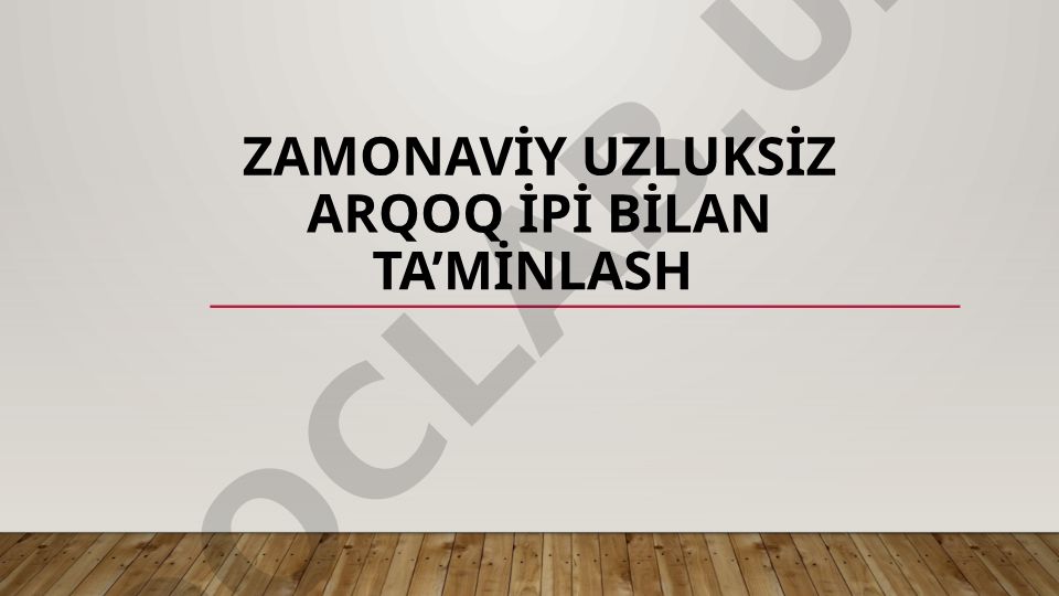 Zamonaviy to'quv dastgohlarida uzluksiz arqoq ipi bilan ta'minlash tizimi