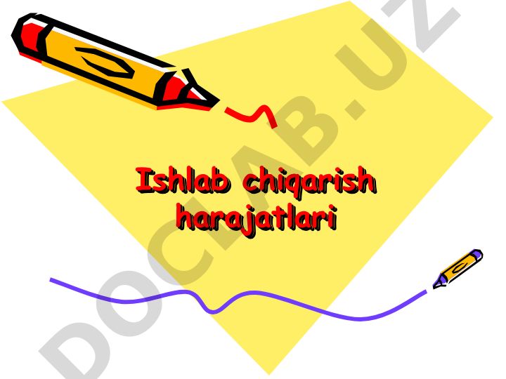 Ishlab chiqarish harajatlari