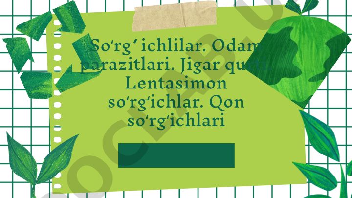Odam parazitlari: turlari, xavflari va tarqalishi