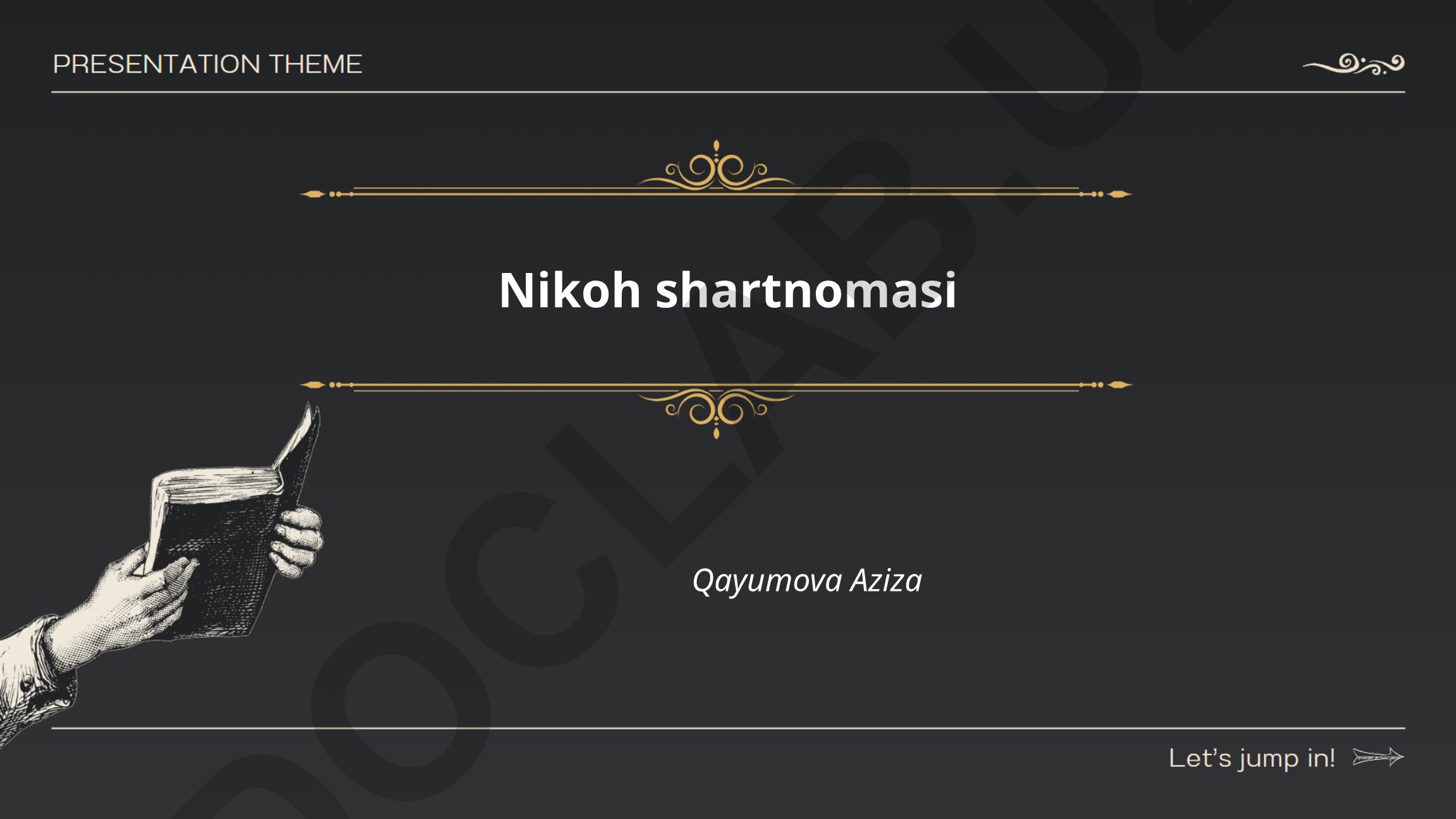 Nikoh shartnomasi: mohiyati, huquqiy asosi va tuzish tartibi