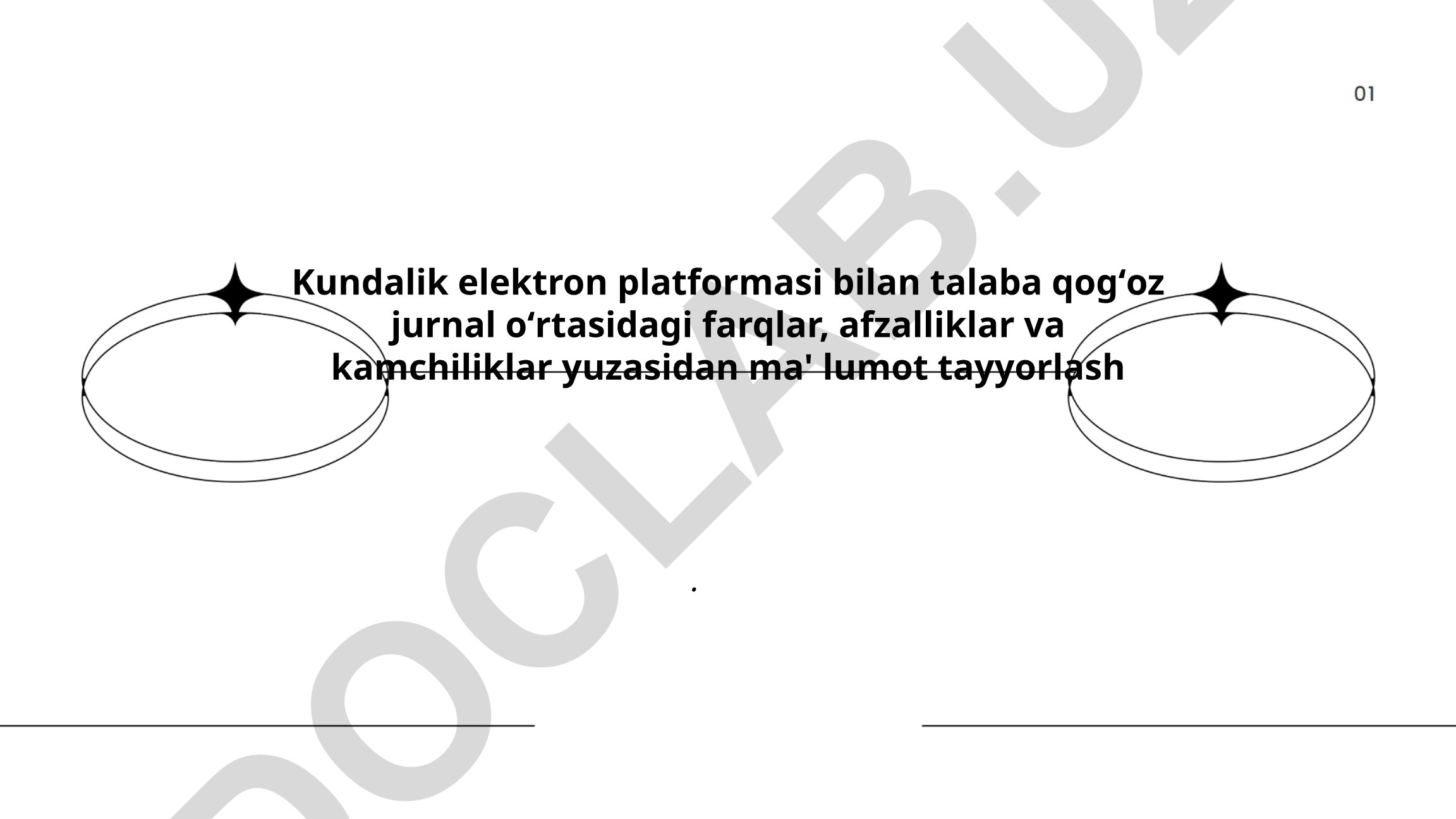 Kundalik elektron platformasi va qogʻoz jurnal farqlari