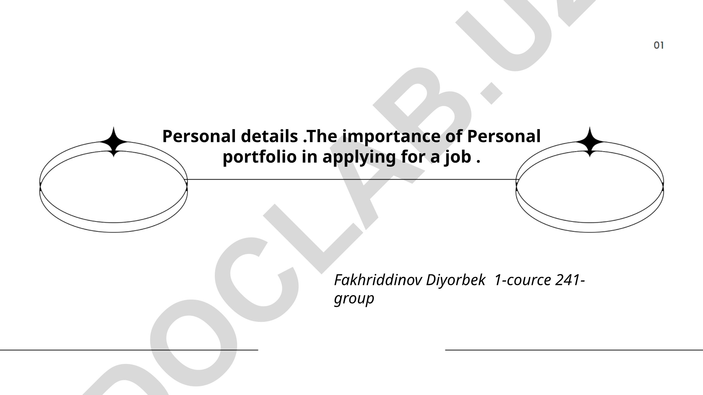 Personal portfolio importance in job applications