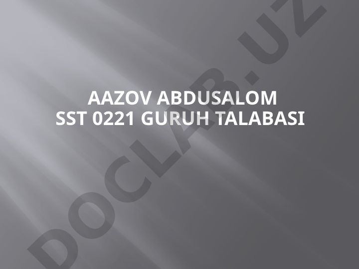 Aksiz solig'i va uni undirish sabablari va soliqlar tizimidagi tutgan o'rni